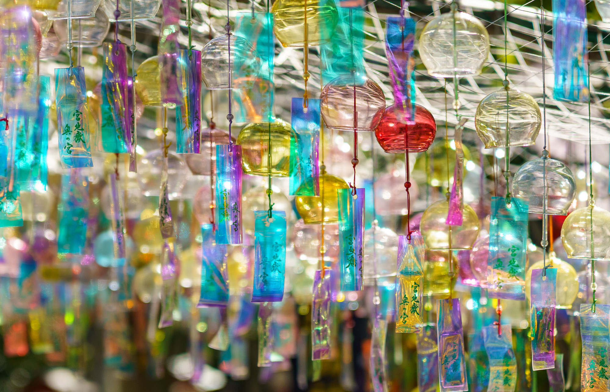 The scenery of the Tanabata and Furin Festival